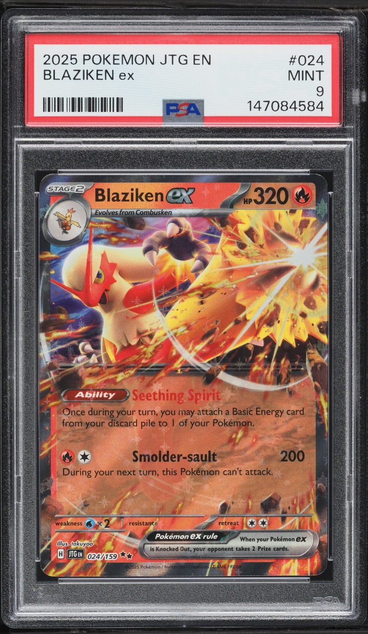 2025 Pokemon Scarlet & Violet Journey Together Blaziken EX #24 PSA 9 MINT