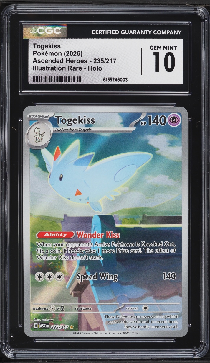 2026 Pokemon Mega Evolution Ascended Heroes IR Togekiss #235 CGC 10 GEM MINT