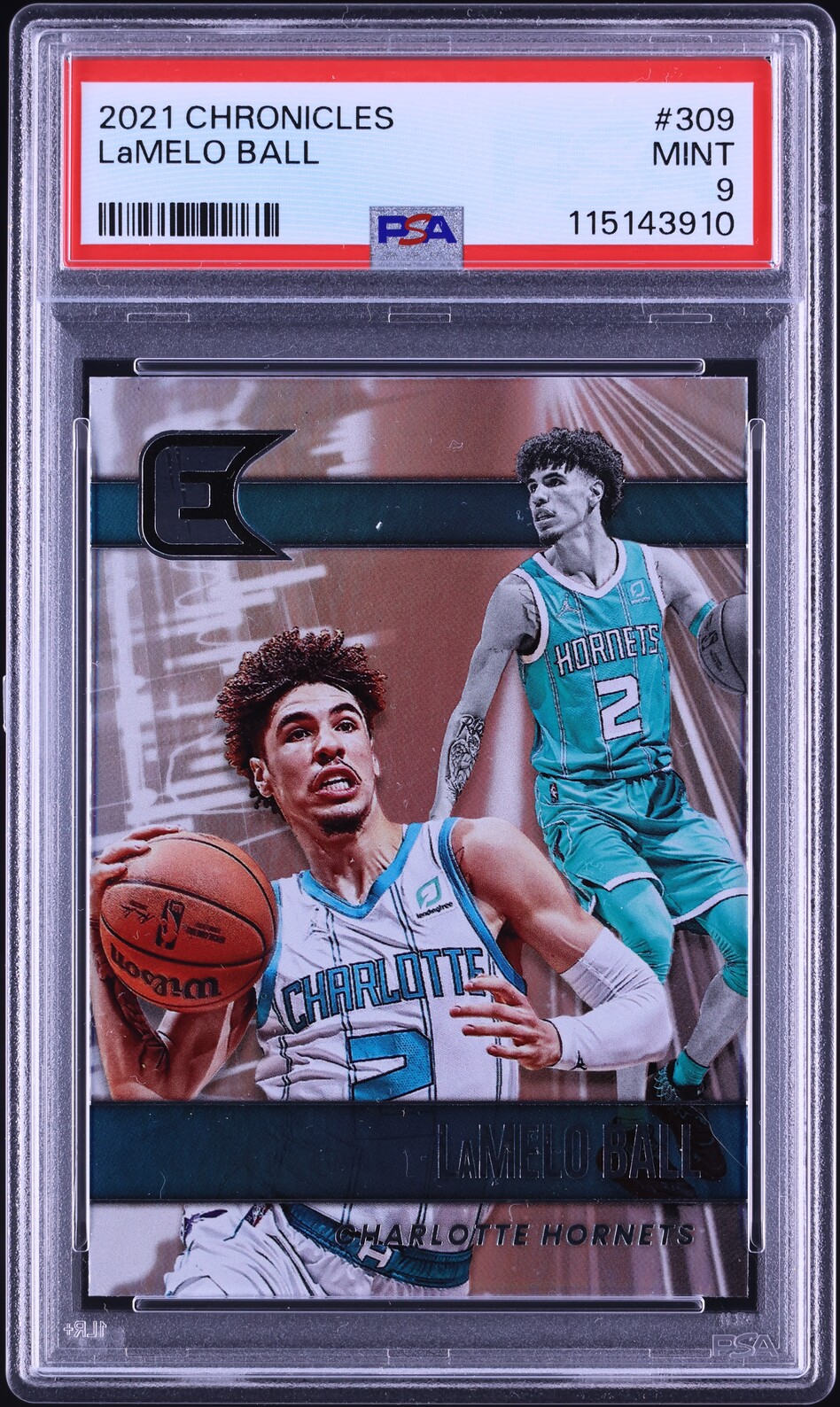 2021 Panini Chronicles LaMelo Ball #309 PSA 9 MINT