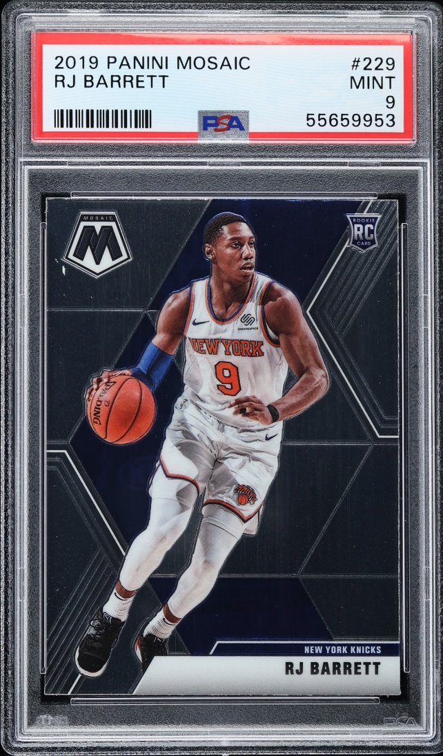 2019 Panini Mosaic RJ Barrett ROOKIE #229 PSA 9 MINT