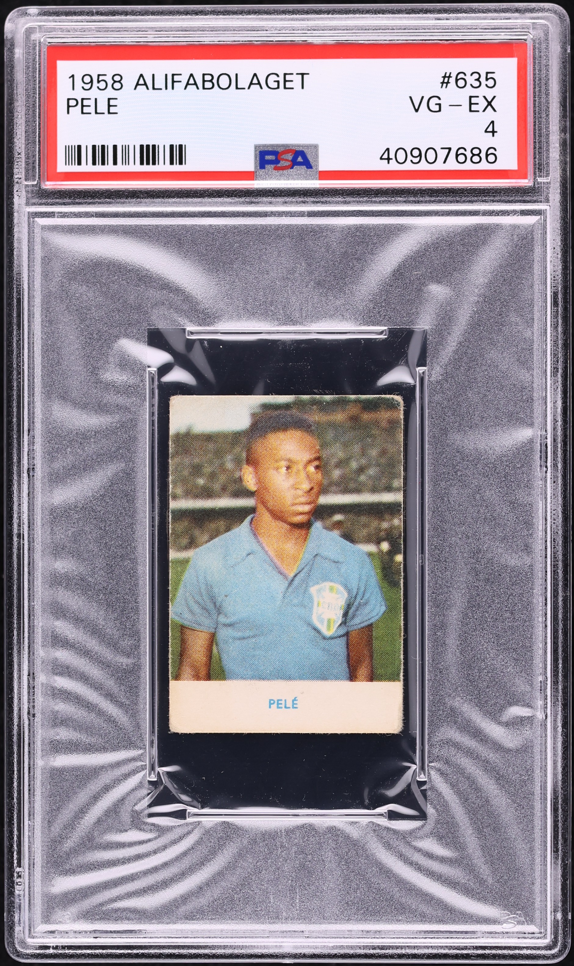 Carte à Collectionner Pelé 1977 PSA 4 VG-EX - #17 Glorias E Trofeus De Pele - Rare Et Gradée Professionnellement