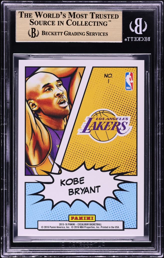 2015 Panini Excalibur Kaboom! Kobe Bryant #1 BGS 10 PRISTINE - Photo 2