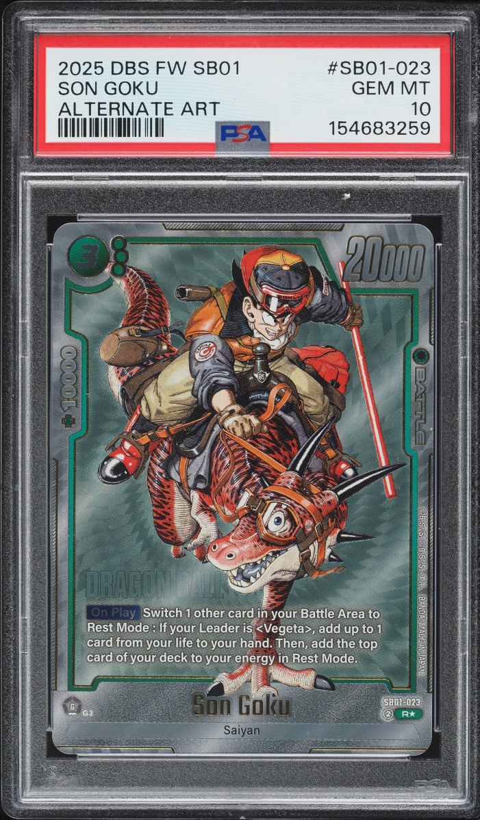 2025 Dragon Ball Super Fusion World Manga Booster 01 Son Goku #SB01-023 PSA 10 GEM MINT