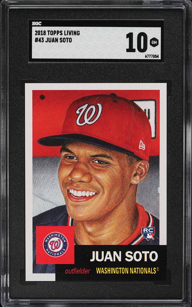 2018 Topps Living Juan Soto ROOKIE #43 SGC 10 GEM MINT