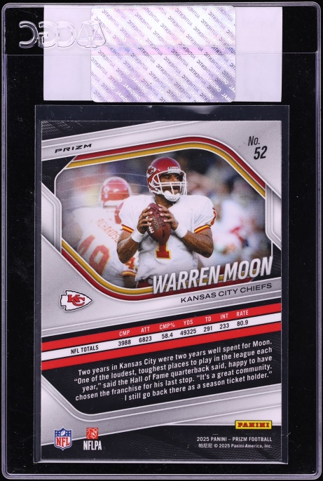 2025 Panini Prizm White Disco Warren Moon #52 CGC AUTH