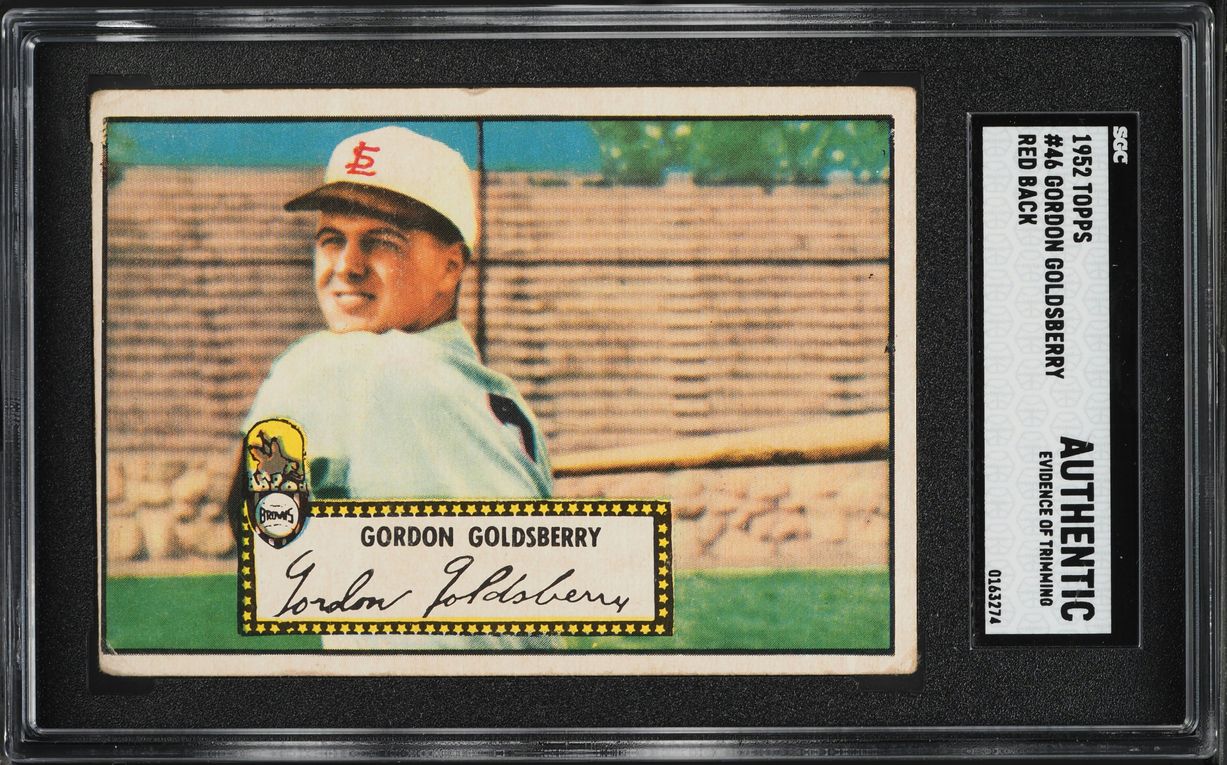 1952 Topps Gordon Goldsberry #46 SGC AUTH