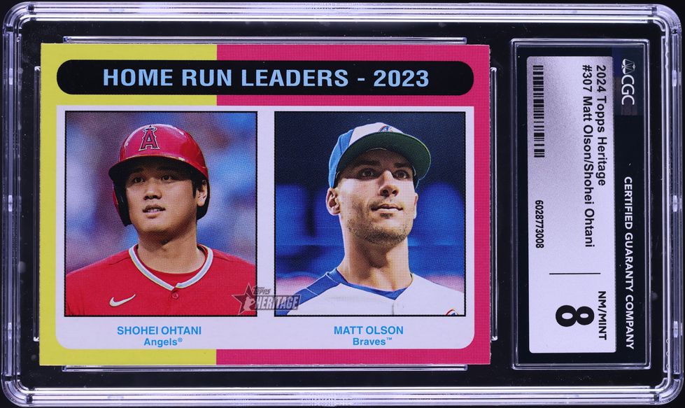 2022 Topps Chrome Logofractor Blue Matt Olson /150 #58 MBA AUTH on