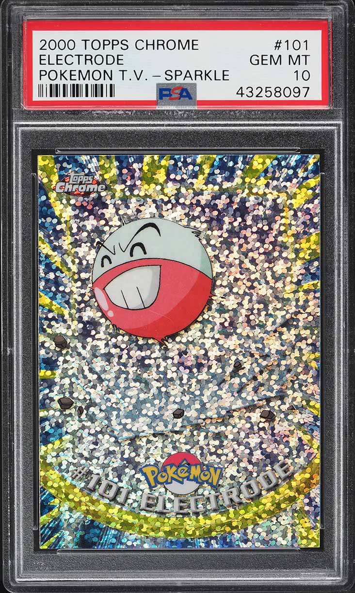 2000 Topps Chrome Pokemon Series 2 Sparkle Electrode #101 PSA 10 GEM MINT