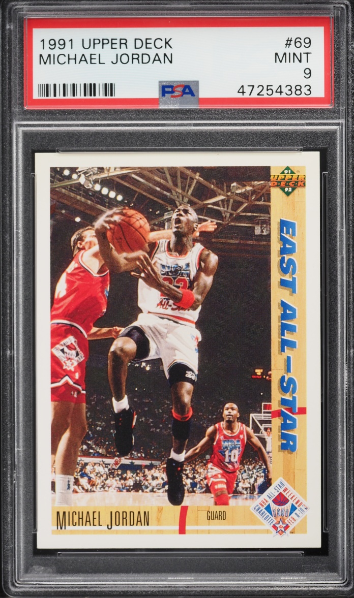 1991 Upper Deck Basketball Michael Jordan #69 PSA 9 MINT