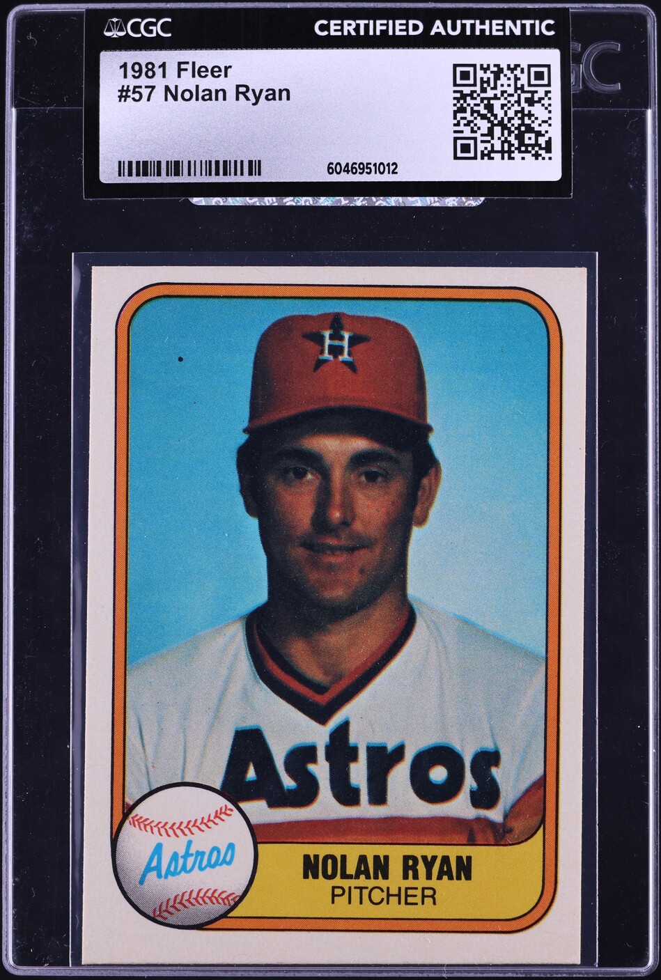 1981 Fleer Nolan Ryan #57 CGC AUTH