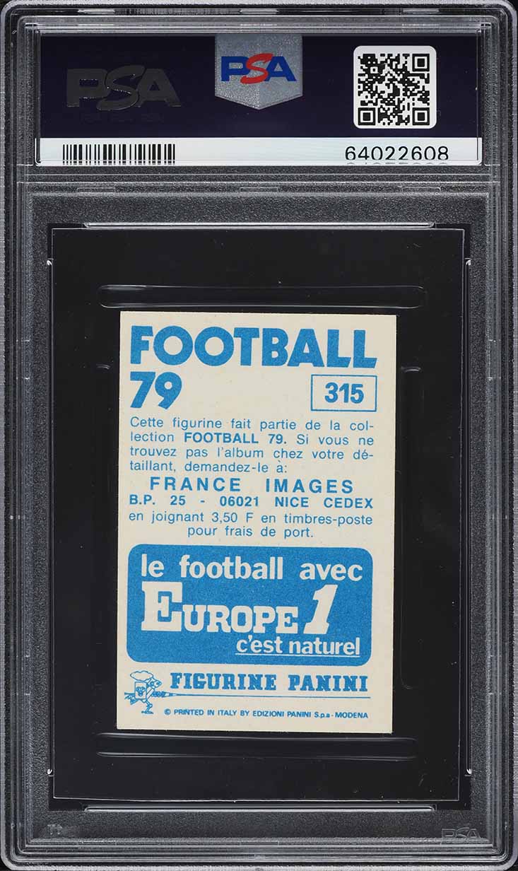1978 Panini Football France 79 Roger Milla #315 PSA 2 GD - Photo 2