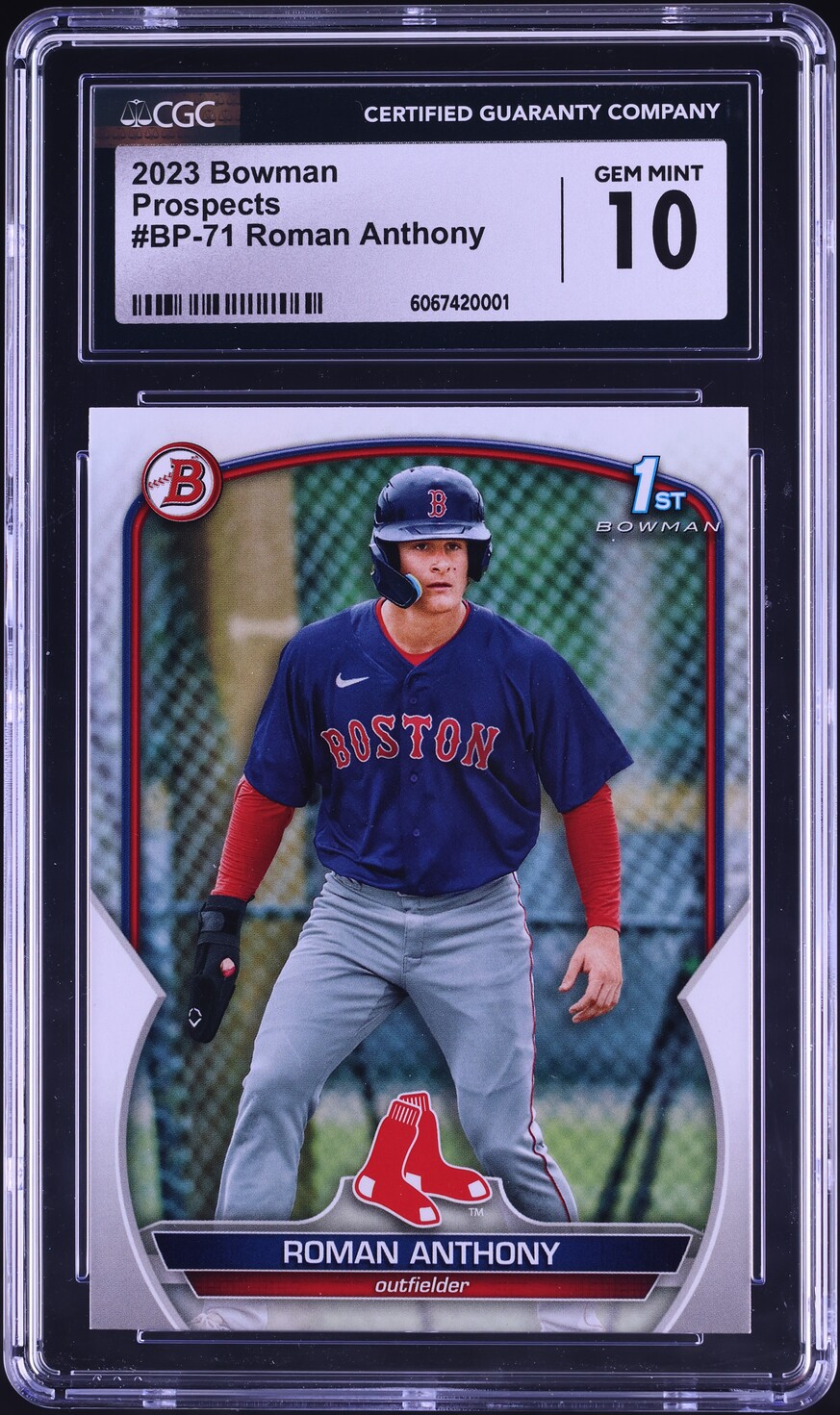 2023 Bowman Roman Anthony PROSPECT #BP-71 CGC 10 GEM MINT