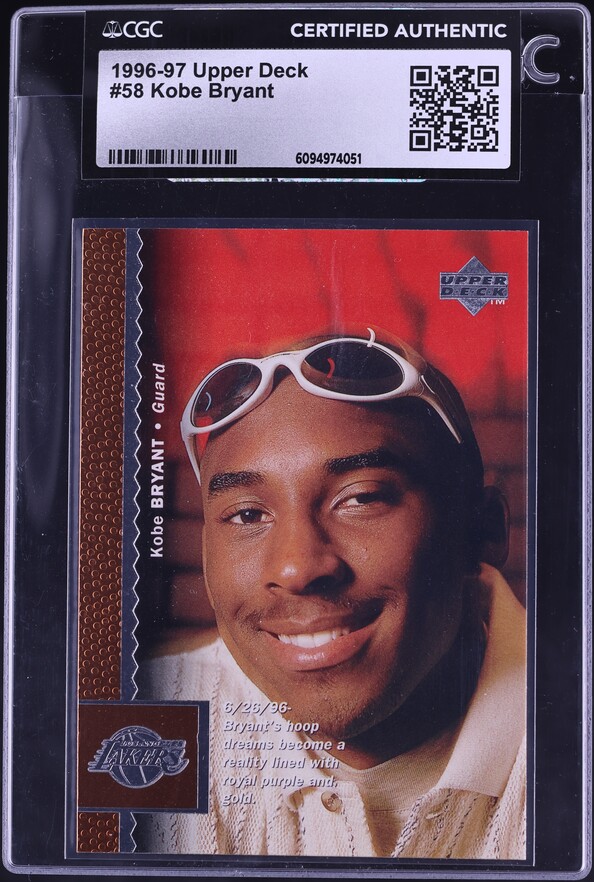 1996 Topps Chrome Youthquake Kobe Bryant ROOKIE RC #YQ15 PSA 9