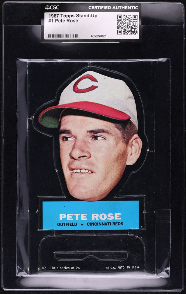 1967 Topps Stand-Up Pete Rose #1 CGC AUTH