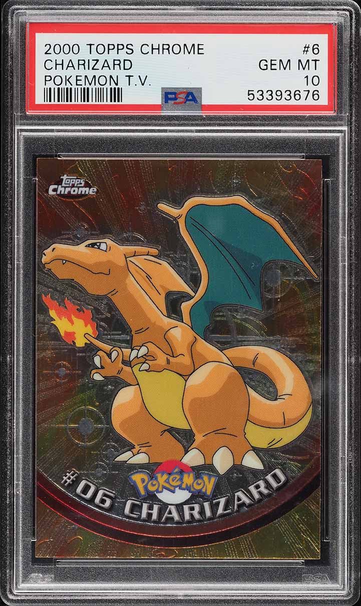 2000 Topps Chrome Pokemon Series 1 Charizard #6 PSA 10 GEM MINT