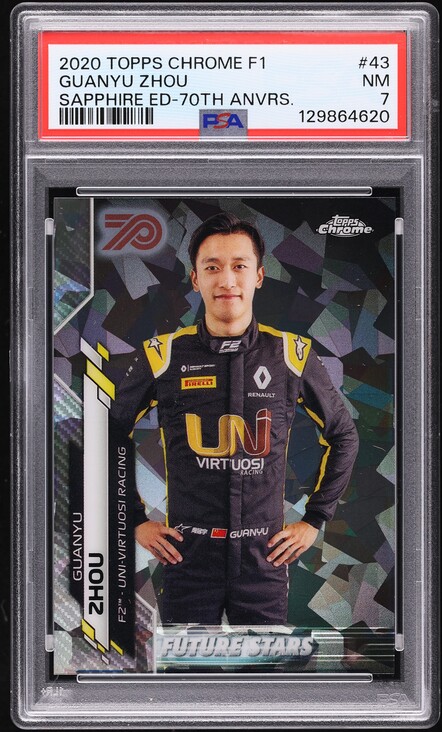 2022 Topps Chrome Formula 1 F1 Mini Diamonds Refractor Zhou Guanyu
