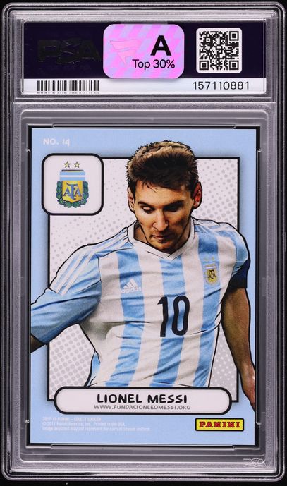 2017 Panini Select Kaboom! Lionel Messi #14 PSA 10 GEM MINT