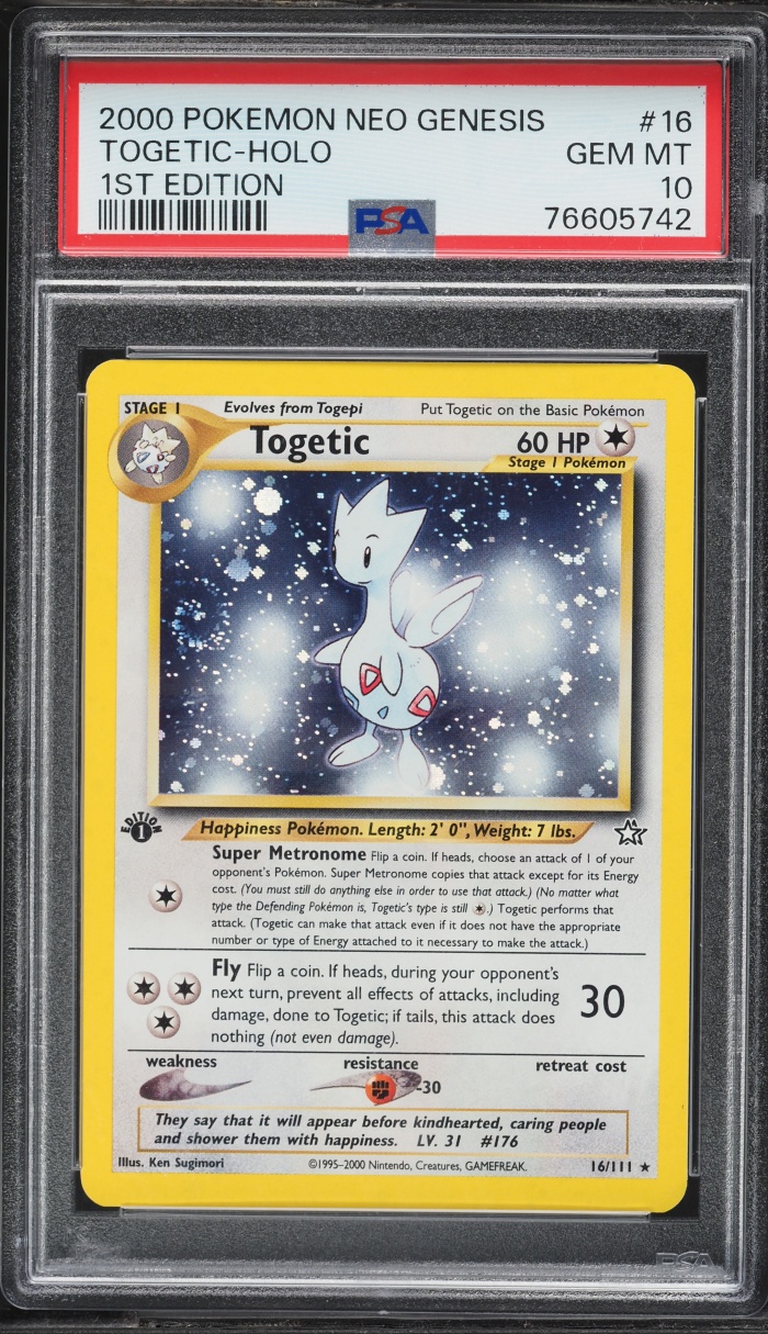 2000 Pokemon Neo Genesis 1st Edition Holo Togetic #16 PSA 10 GEM MINT