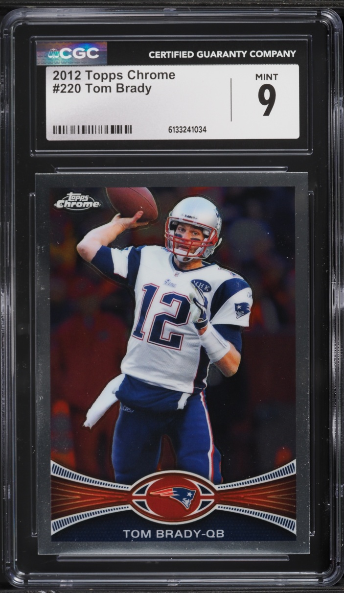 2012 Topps Chrome Tom Brady #220 CGC 9 MINT