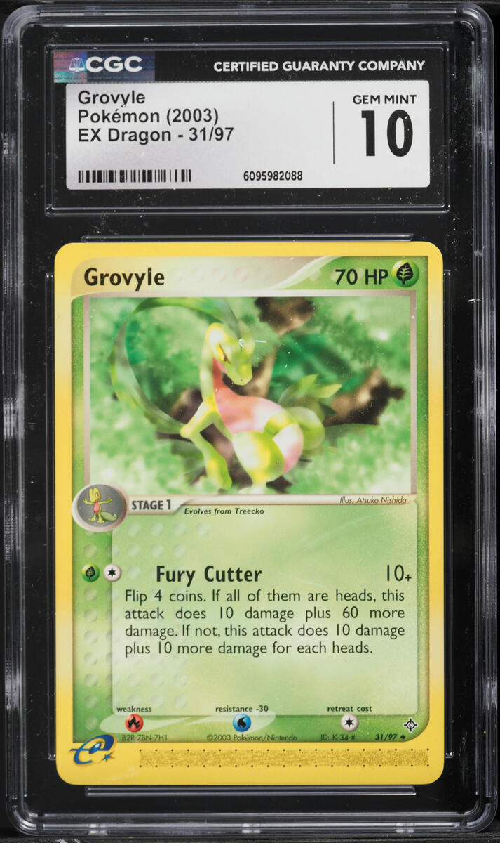 2003 Pokemon EX Dragon Grovyle #31 CGC 10 GEM MINT