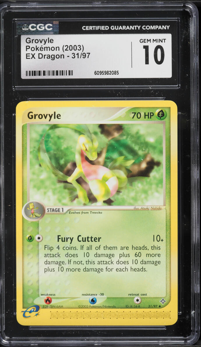 2003 Pokemon EX Dragon Grovyle #31 CGC 10 GEM MINT