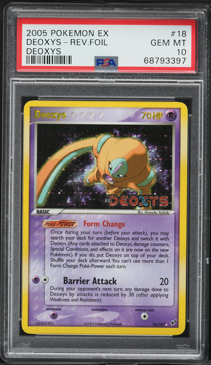 2005 Pokemon EX Deoxys Reverse Holo Deoxys #18 PSA 10 GEM MINT