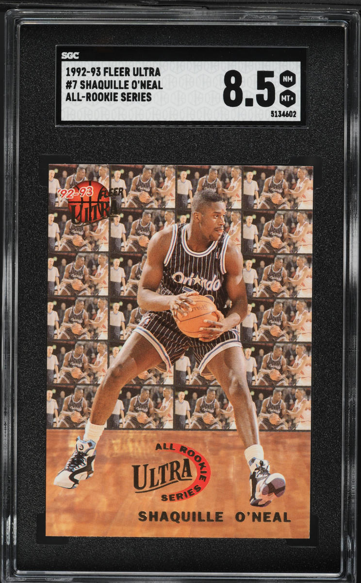 1992 Ultra All-Rookie Series Shaquille O'Neal ROOKIE #7 SGC 8.5 NM-MT+