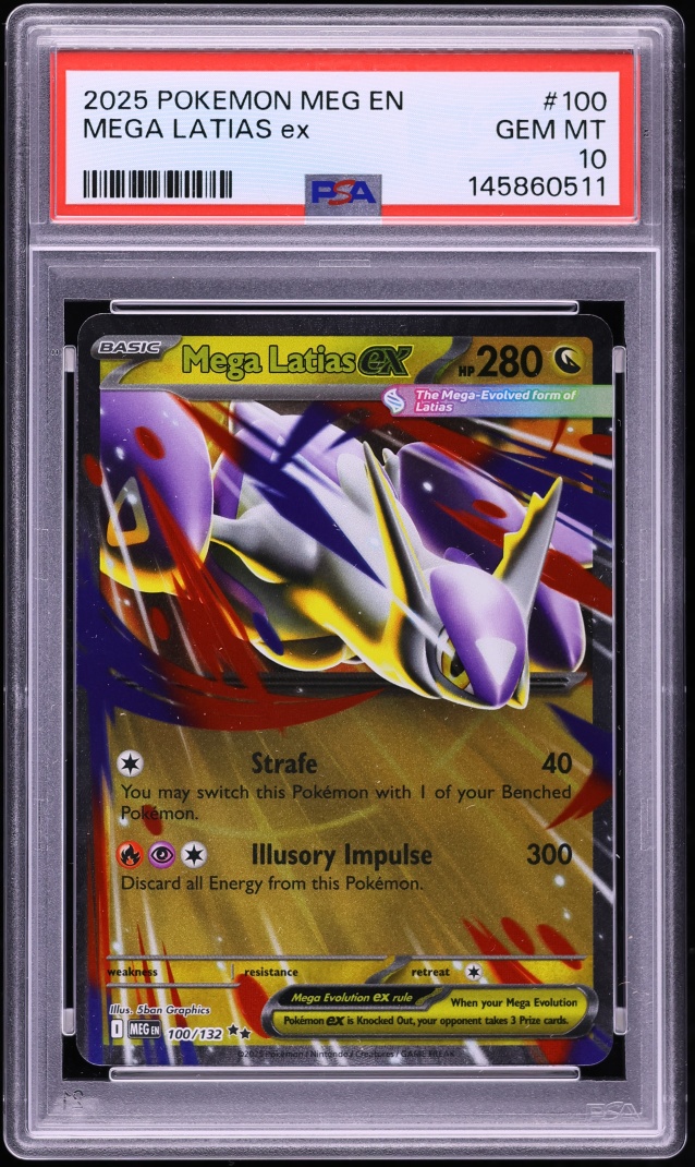 2025 Pokemon Mega Evolution Mega Latias ex #100 PSA 10 GEM MINT