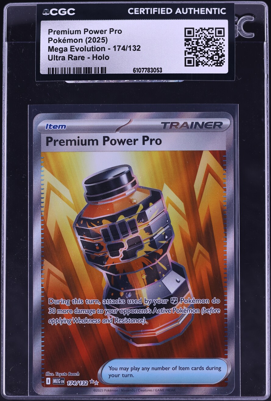 2025 Pokemon Mega Evolution Full Art Premium Power Pro #174 CGC AUTH