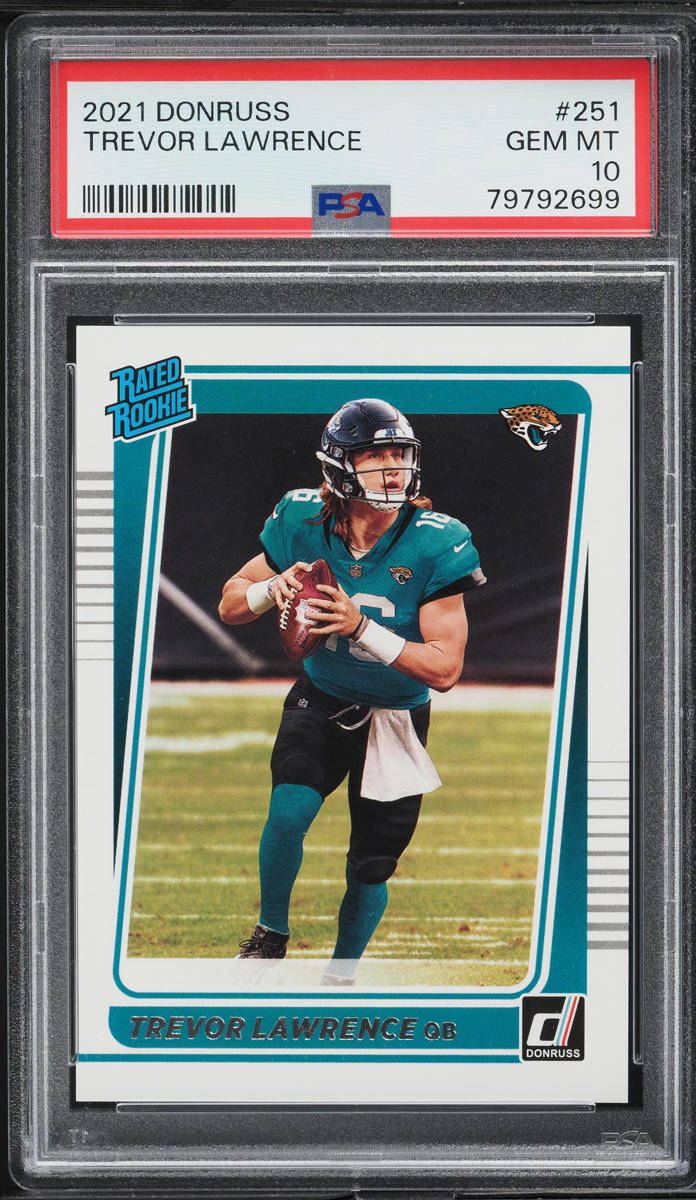 2021 Donruss Football Trevor Lawrence ROOKIE #251 PSA 10 GEM MINT
