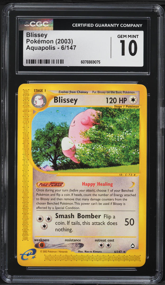 2003 Pokemon Aquapolis Blissey #6 CGC 10 GEM MINT