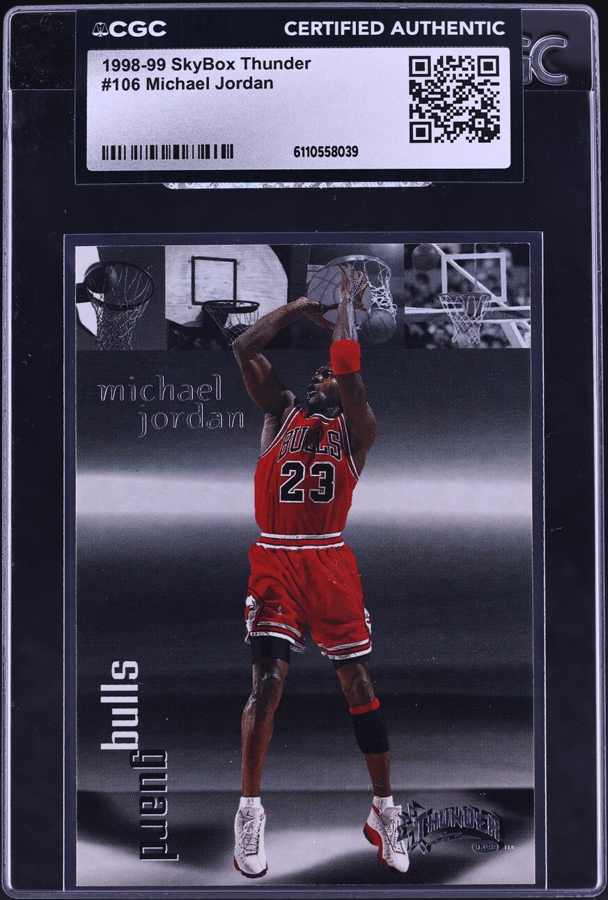 1998 Skybox Thunder Michael Jordan #106 CGC AUTH