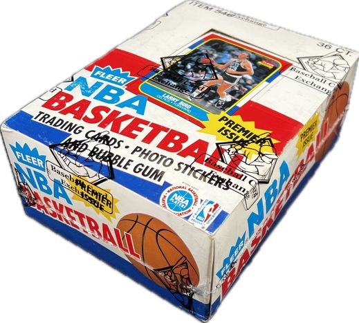 1986 Fleer Basketball Sealed Box - 36ct Packs - BBCE AUTH, LOA