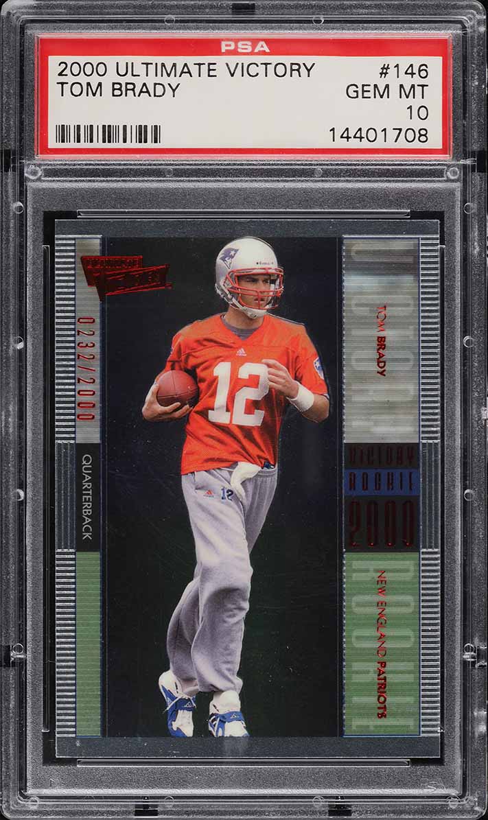2000 Ultimate Victory Tom Brady ROOKIE /2000 #146 PSA 10 GEM MINT