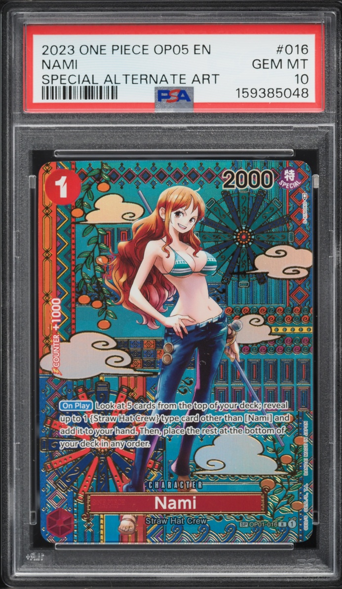 2023 One Piece Awakening Of The New Era Special Alt Art Nami #OP01-016 PSA 10 GEM MINT