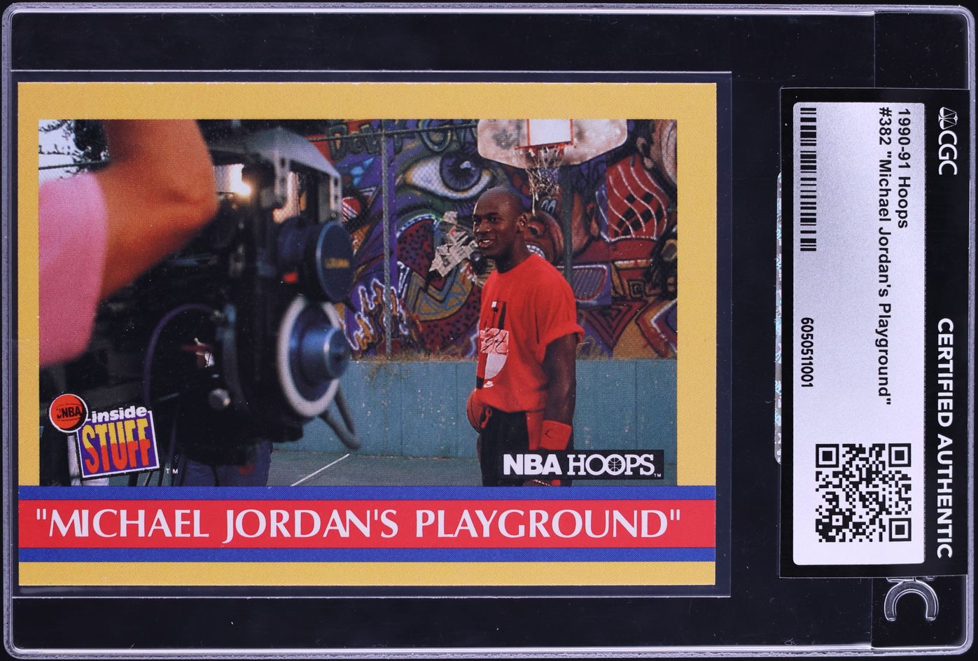 1990 Hoops Playground Michael Jordan #382 CGC AUTH