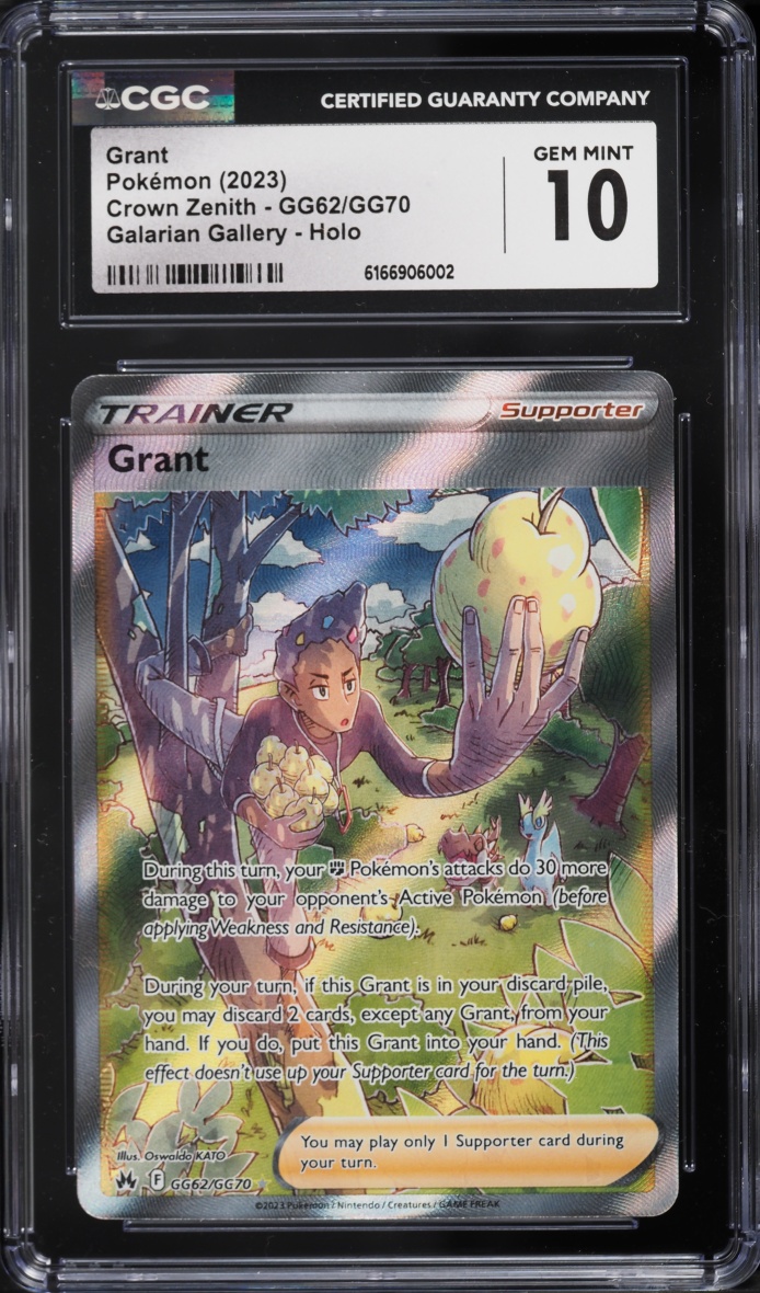 2023 Pokemon Sword & Shield Crown Zenith Full Art Grant #GG62 CGC 10 GEM MINT