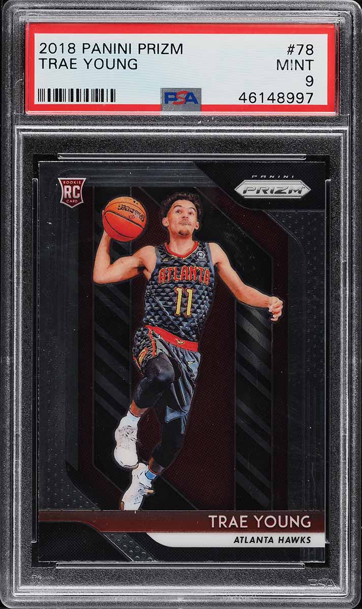 2018 Panini Prizm Trae Young ROOKIE #78 PSA 10 GEM MINT on