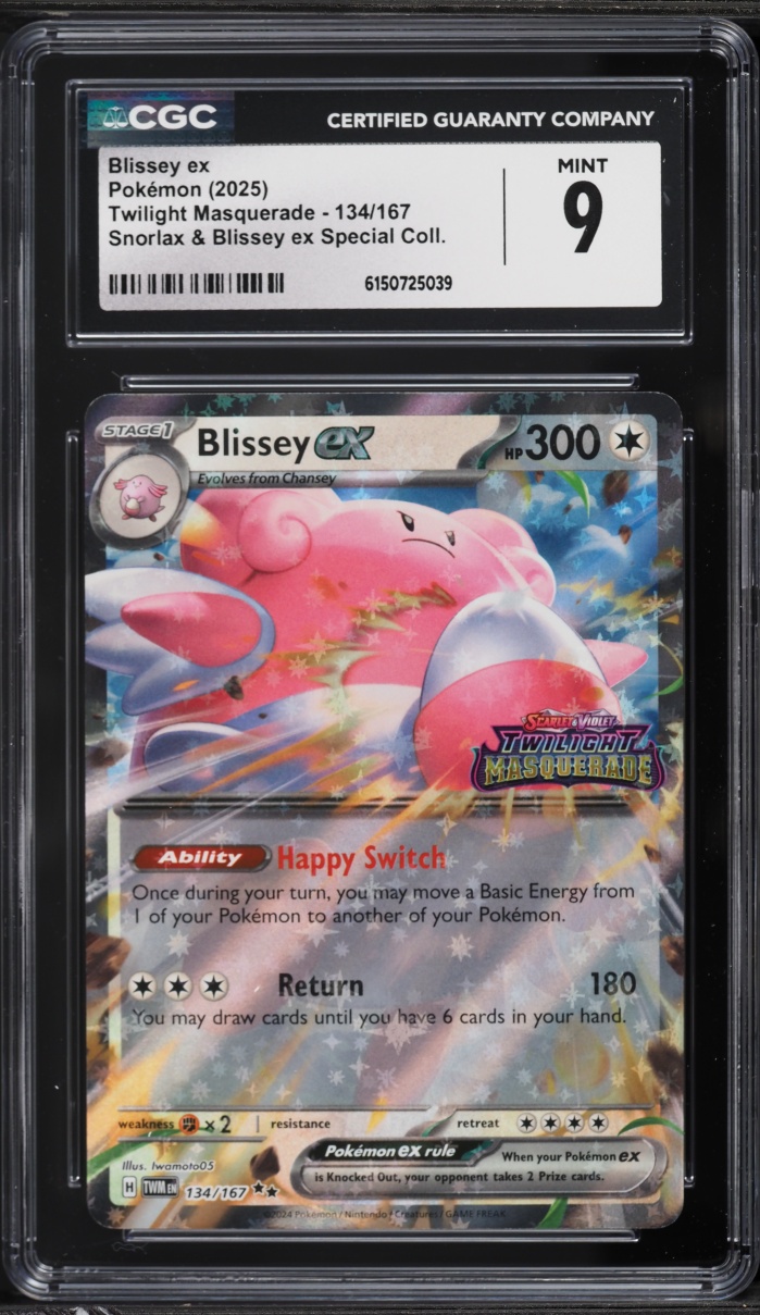 2025 Pokemon SV Twilight Masquerade Special Collection Holo Blissey EX #134 CGC 9 MINT