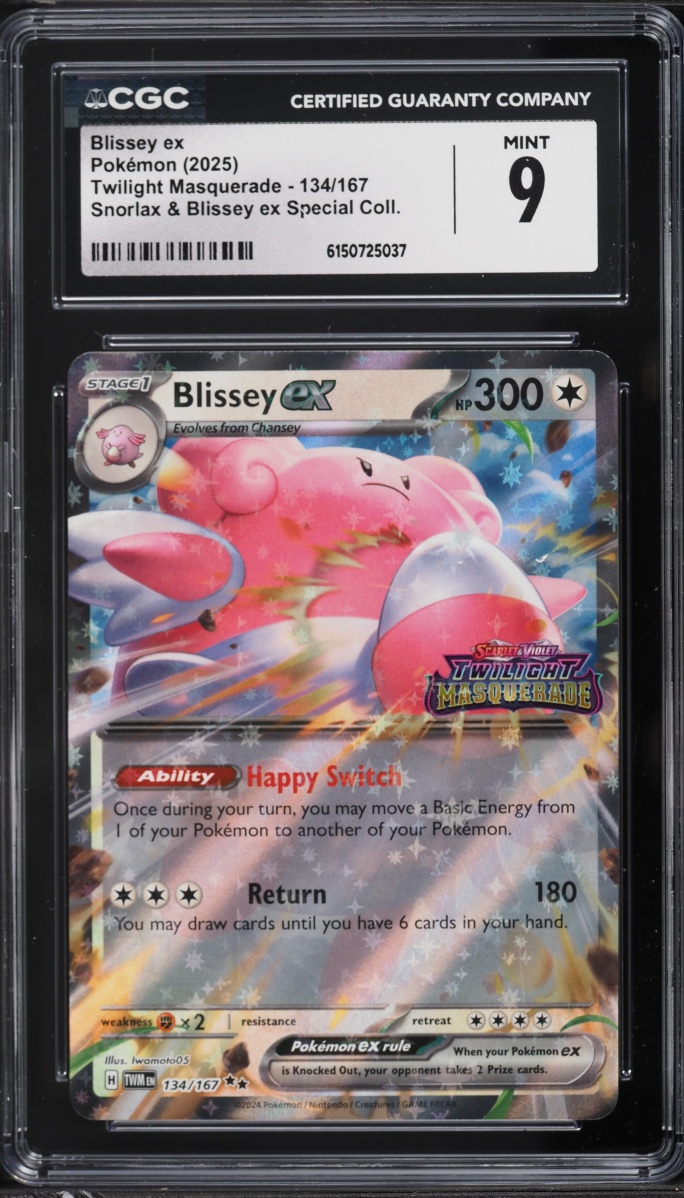 2025 Pokemon SV Twilight Masquerade Special Collection Holo Blissey EX #134 CGC 9 MINT
