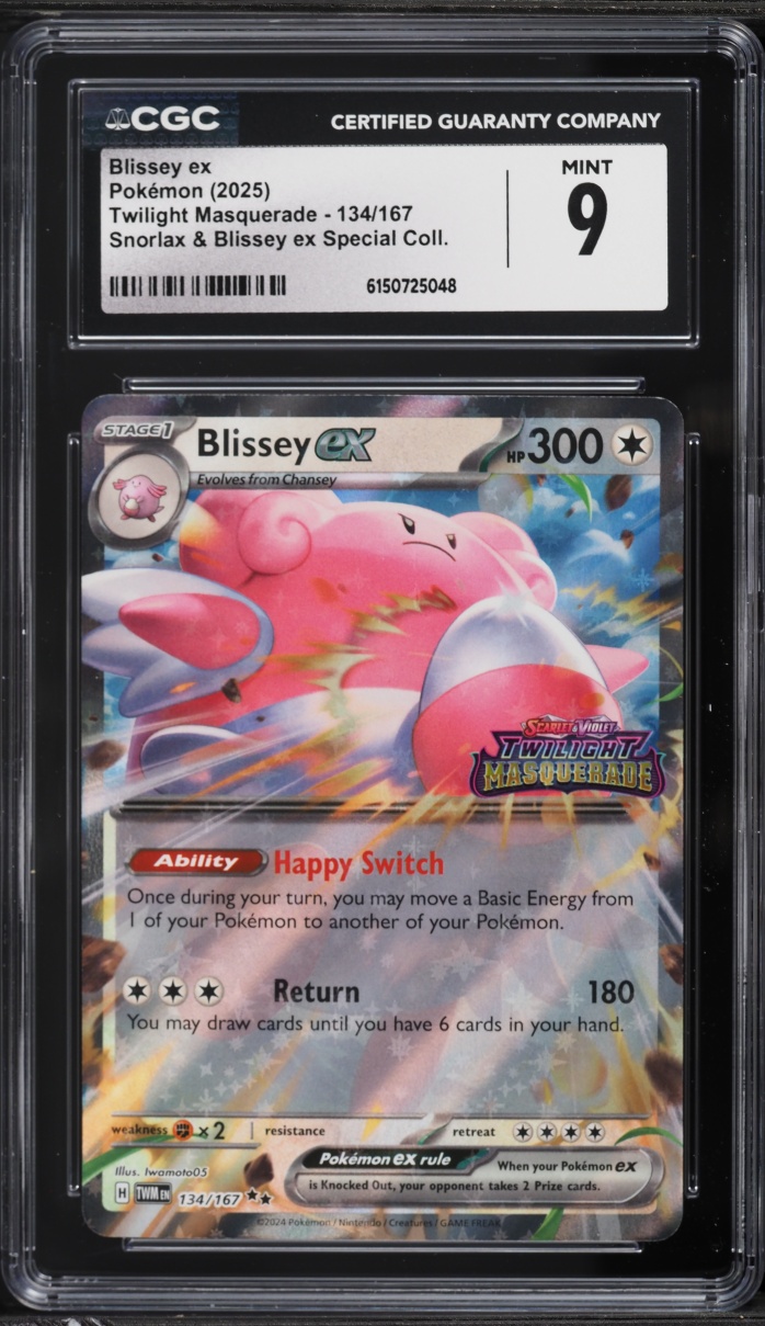 2025 Pokemon SV Twilight Masquerade Special Collection Holo Blissey EX #134 CGC 9 MINT