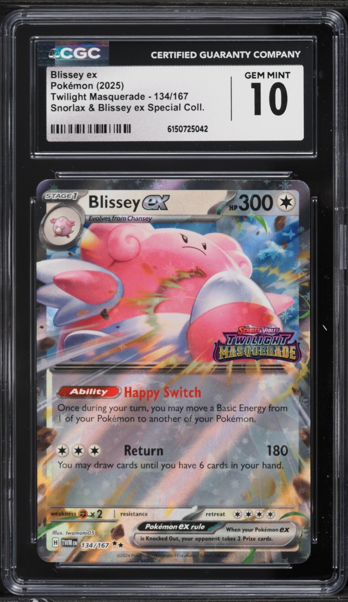 2025 Pokemon SV Twilight Masquerade Special Collection Holo Blissey EX #134 CGC 10 GEM MINT