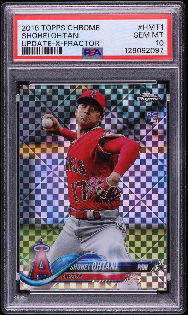 2018 Topps Chrome Update Xfractor Shohei Ohtani ROOKIE /99 #HMT1 PSA 10 GEM MINT