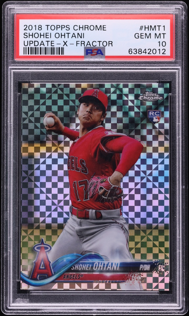 2018 Topps Chrome Update Xfractor Shohei Ohtani ROOKIE /99 #HMT1 PSA 10 GEM MINT