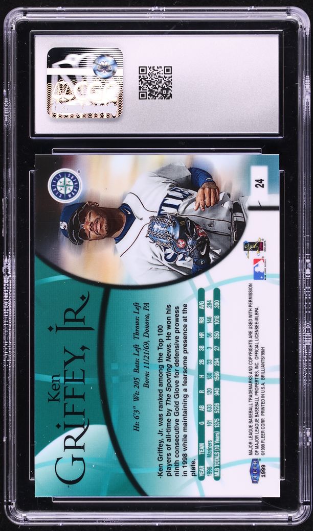 1999 Fleer Brilliants Ken Griffey Jr. #24 CGC 9 MINT