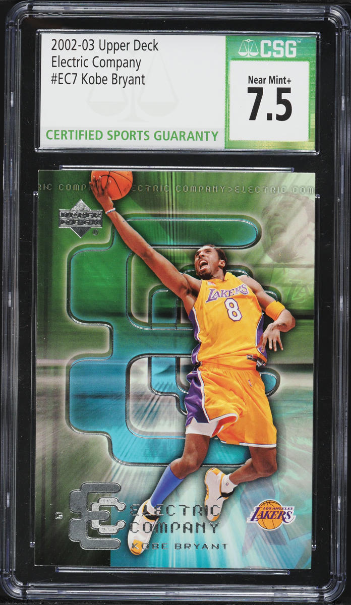2002 Upper Deck Electric Company Kobe Bryant #EC7 CSG 7.5 NRMT+