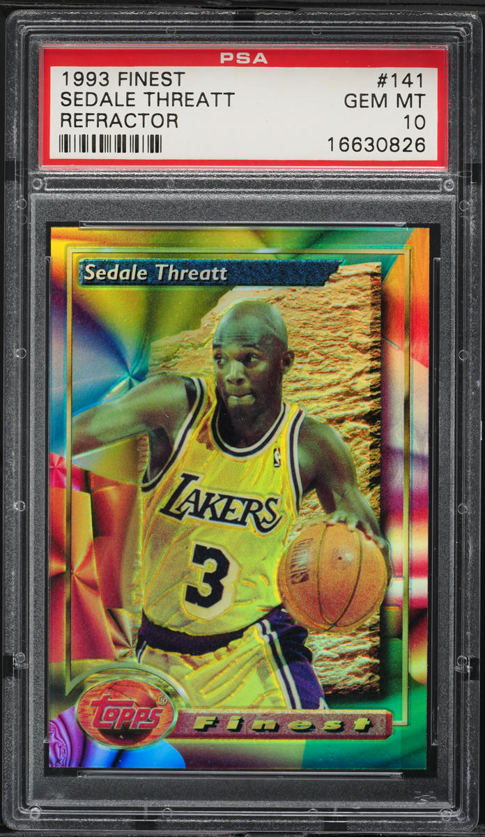 1993 Finest Refractor Sedale Threatt #141 PSA 10 GEM MINT