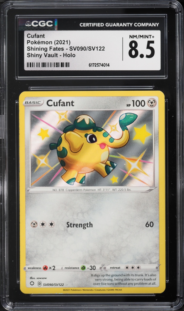 2021 Pokemon Sword & Shield Shining Fates Shiny Vault Cufant #SV090 CGC 8.5 NM-MT+