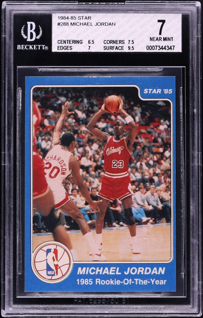 1984 Star Basketball Michael Jordan ROOKIE #288 BGS 7 NRMT