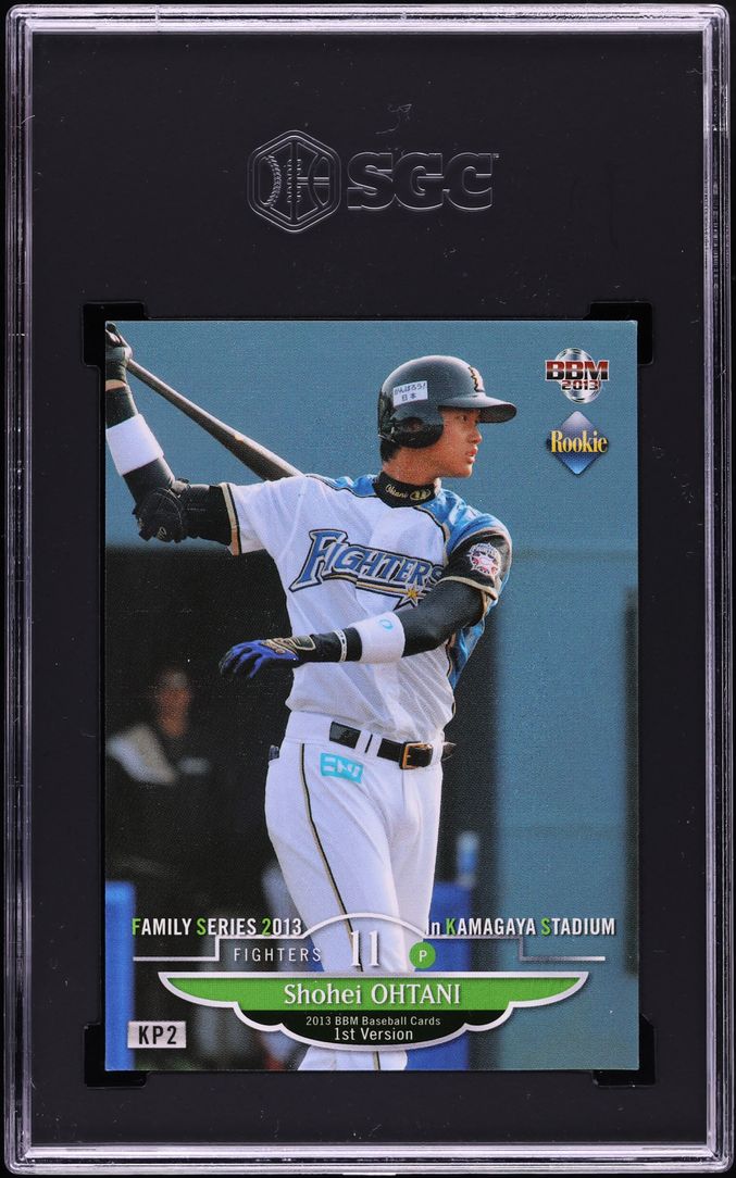 2013 BBM Family Series Kamagaya Stadium Shohei Ohtani ROOKIE #KP2 SGC 8.5 NM-MT+